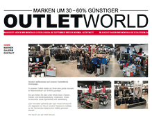 Tablet Screenshot of outletworld.de